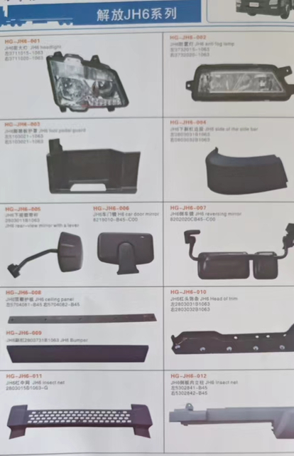 FAW Jh6 Faros delanteros accesorios