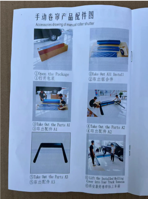 Accesorios de carrocería modificado reacondicionado instalado manualmente persianas enrollables eléctricamente cubierta de maletero para Jmc Vigus Pickup Series
